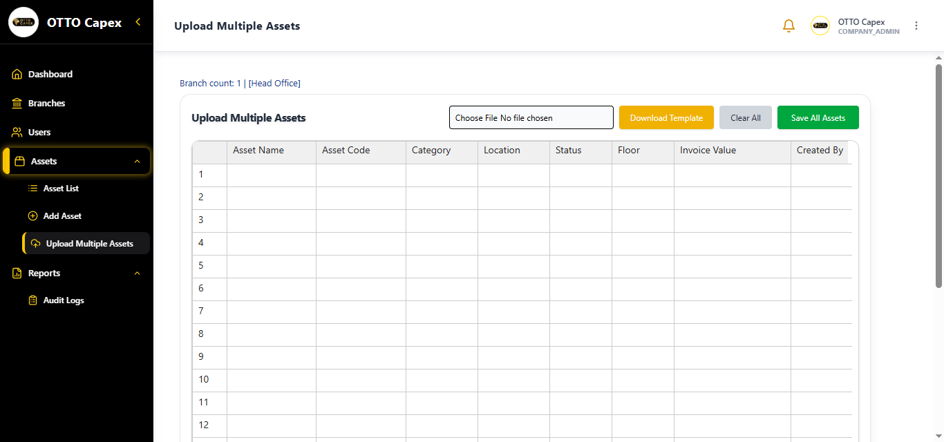 Multi-Asset-upload: Desktop & Mobile